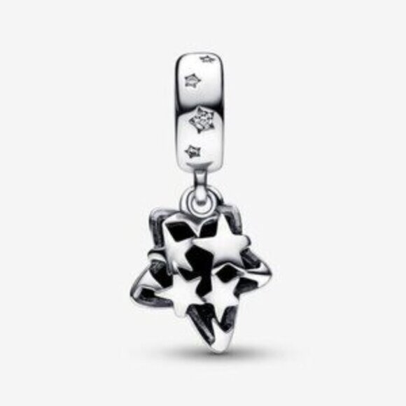 Pandora Celestial Galaxy Star Murano Dangle Charm - Picture 5 of 5